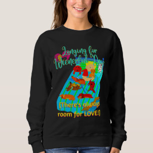 BEST DACKEL FUNNY DACKEL HUND IMMER ZIMMER FÜR L SWEATSHIRT