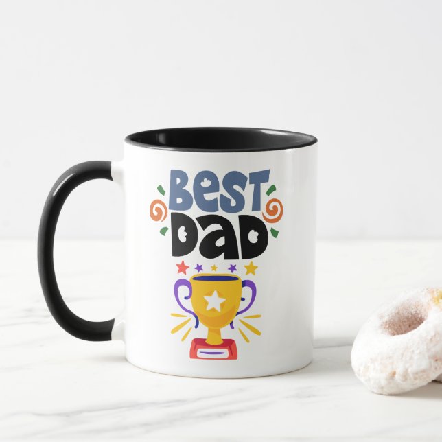 Best Dad Award Coffee Mug Tasse (Mit Donut)