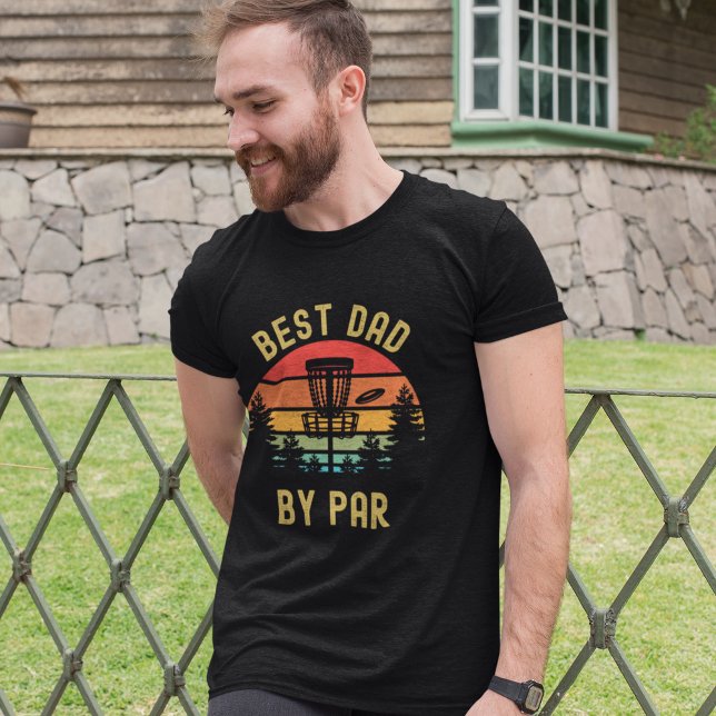 Best Dad By Par, Fun Golf Disc  T-Shirt (Von Creator hochgeladen)