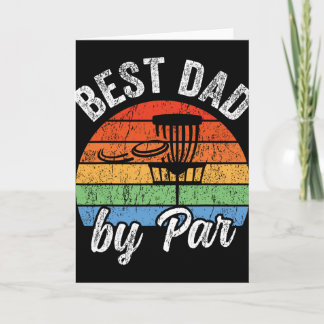 Best Dad By Par Funny Father's Day Disc Golf  Karte