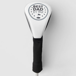Best Dad By Par Golf Badge Design Golf Headcover