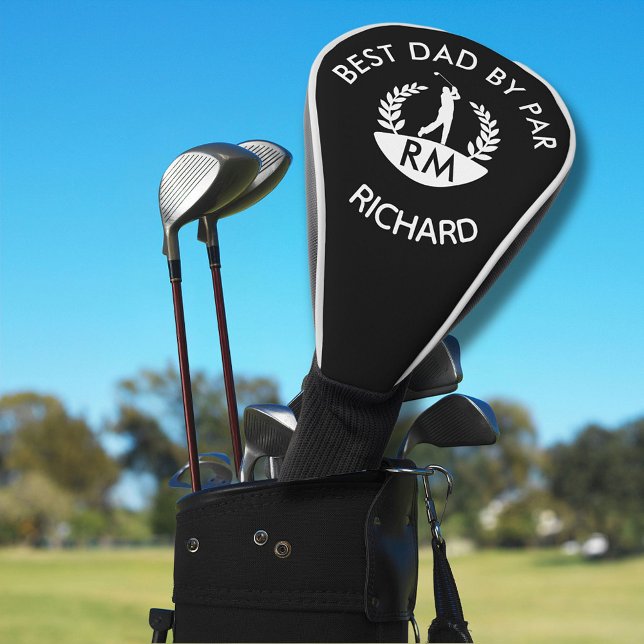 Best Dad by Par Monogram Name Golf Headcover (Von Creator hochgeladen)