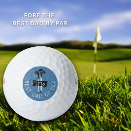 Best Dad By Par Monogrammed Golf Clubs Custom Golfball