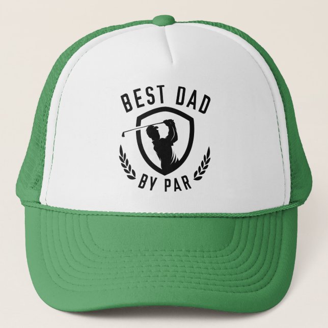 Best Dad By Par Truckerkappe (Vorderseite)