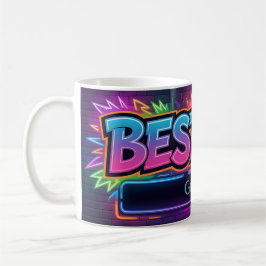"BEST DAD" Design with Placeholder for Custom Name Kaffeetasse