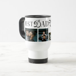 Best Dad Ever 3 Photos Heart fathers Day Gifts Reisebecher