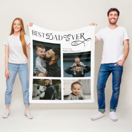  Best Dad Ever 4 Photos Modern Fathers Day Gifts Fleecedecke