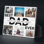 Best Dad Ever Custom Family 6 Photo Collage Fotoplatte<br><div class="desc">Best Dad Ever Custom Family Photo Collage</div>