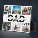 Best Dad Ever Custom Family 6 Photo Collage Fotoplatte<br><div class="desc">Best Dad Ever Custom Family Photo Collage</div>