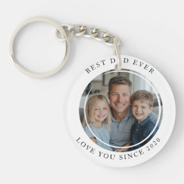 Best dad Ever Custom Foto Schlüsselanhänger
