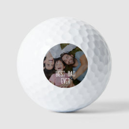 Best Dad Ever Custom Photo  Golfball