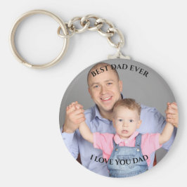 Best dad Ever Custom Photo I love you father's Day Schlüsselanhänger
