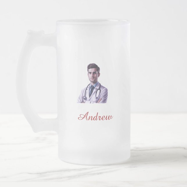 Best Dad Ever Custom Photo Mug Mattglas Bierglas (Links)