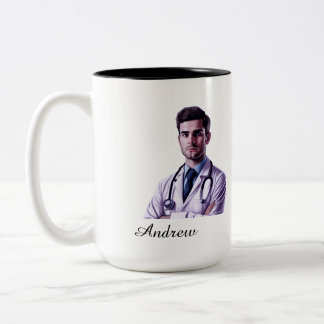 Best Dad Ever Custom Photo Mug Zweifarbige Tasse