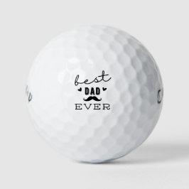 'Best Dad Ever' Father's Day Fun Birthday Gift  Golfball
