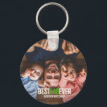 Best Dad Ever Father's Day Photo Keychain Schlüsselanhänger<br><div class="desc">Personalize the custom text above. You can find additional coordinating items in our "Best Dad Ever" collection. ***PLEASE NOTE: ALL OF THE WORDING IS EDITABLE. You can change the words (from DAD to POP for example) and you can also change the text color as well. For items that have a...</div>