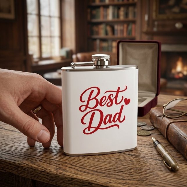 Best Dad Ever Gift Tee Flachmann (Von Creator hochgeladen)