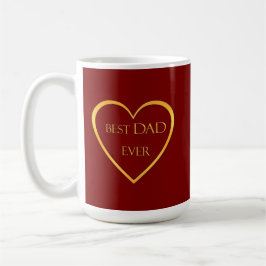 Best dad ever golden  kaffeetasse