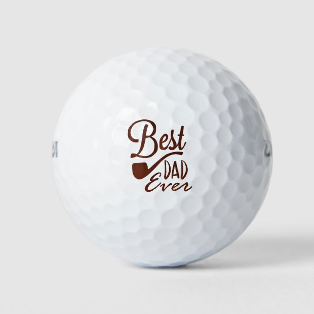 Best Dad Ever  Golfball (Vorderseite)