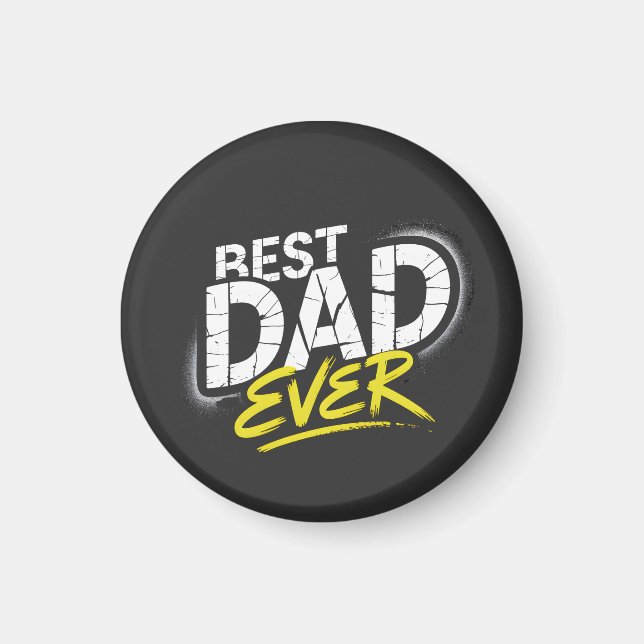 Best Dad Ever Graffiti Art Magnet (Vorne)
