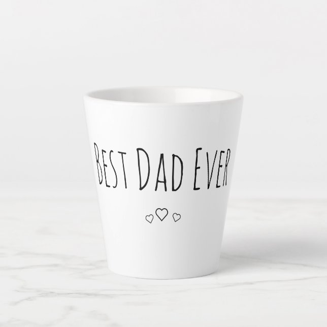 Best Dad Ever Milchtasse (Vorderseite)
