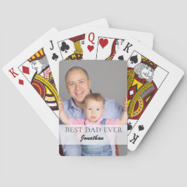 Best Dad Ever Name Quote Family Design Spielkarten