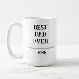 Best Dad Ever Personalized Custom NameCoffee Mug Kaffeetasse