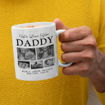 Best Dad Ever Photo Collage Kaffeetasse<br><div class="desc">Elegant father's day mug featuring 5 pictures of your beautiful children, the text "we love you daddy", and the kids names. All of the text is fully editable so it can be can be personalized to suit any occasion.</div>