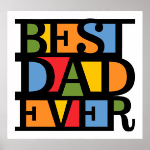 BEST DAD EVER poster