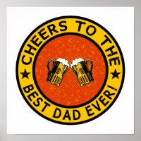 BEST DAD EVER poster personnalisé
