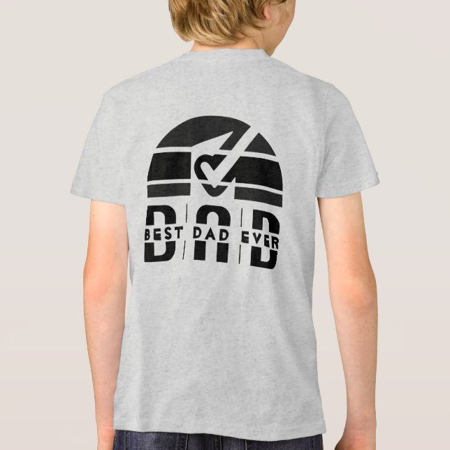 Best Dad Ever: The Man, The Myth, The Legend Tri-Blend Shirt (Rückseite)