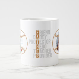 Best Dad Father Protector Hero Teacher Provider Jumbo-Tasse
