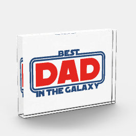 Best Dad in the Galaxy Fotoblock