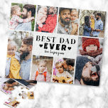Best Dad Photo Collage<br><div class="desc">Personalized "Best Dad Ever" Jigsaw Puzzle with Photo Collage. This fun and stylish jigsaw puzzle is a perfect way to showcase cherished memories. The design features space for eight photos, arranged in a border around the edge while keeping the focus on the meaningful text in the center. At the center,...</div>