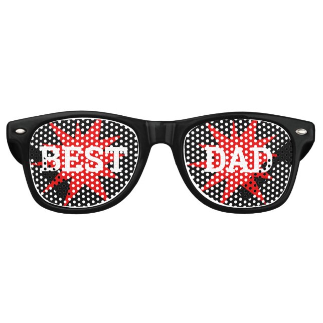 BEST DAD rétro Shades / Fun Party Lunettes de sole (Devant)