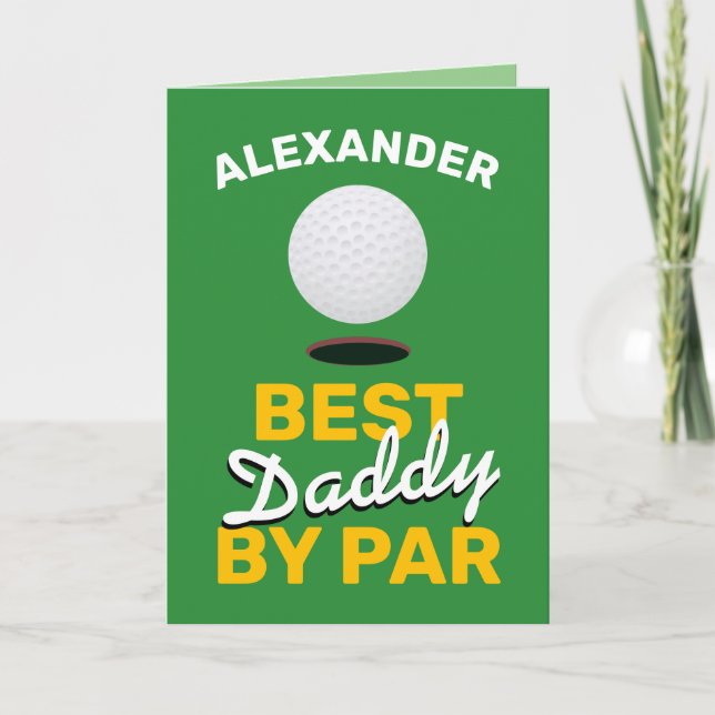 Best Daddy by Par | Vatertag Karte (Vorderseite)
