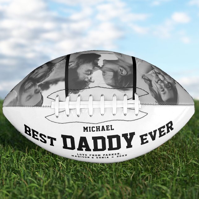 BEST DADDY EVENT Modernes Cool Schwarz/Weiß Football (Von Creator hochgeladen)