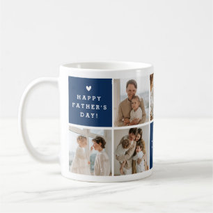 'Best Daddy Ever' Benutzerdefinierte Collage mit 7 Kaffeetasse