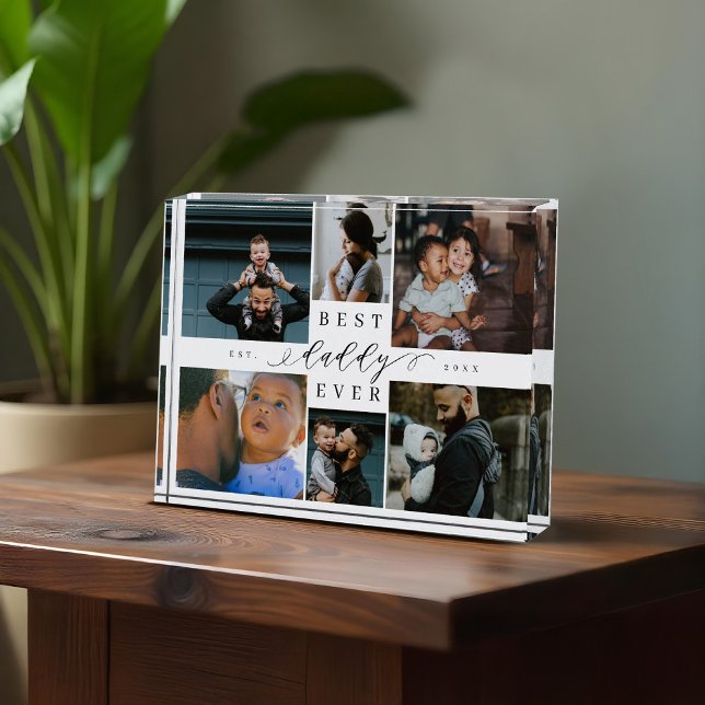 Best Daddy Ever Father's Day 6 Photo Collage Fotoblock (Best Daddy Ever Father's Day 6 Photo Collage)