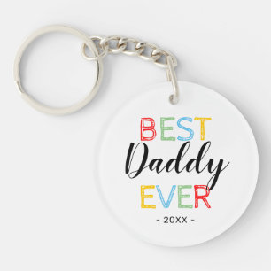 Best Daddy Ever Foto-Geschenk Schlüsselanhänger