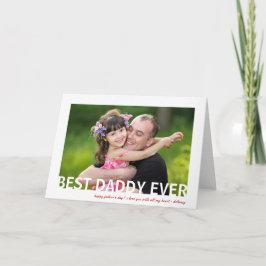 Best Daddy Ever | Foto Vatertagskarte Karte