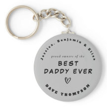 Best Daddy Ever Individuellen Namens Black Gray