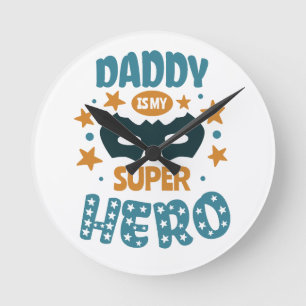 Best Daddy Ever Runde Wanduhr