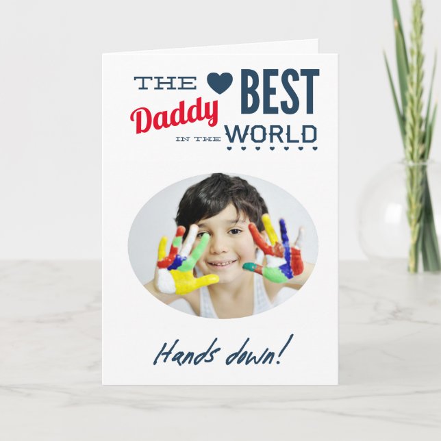 Best Daddy Foto Karte (Vorderseite)