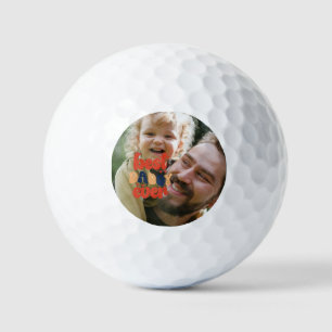 Best Daddy je Retro Personalisiertes Foto Golfball