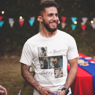 Best Daddy je Script   Familiäres Foto Tri-Blend Shirt