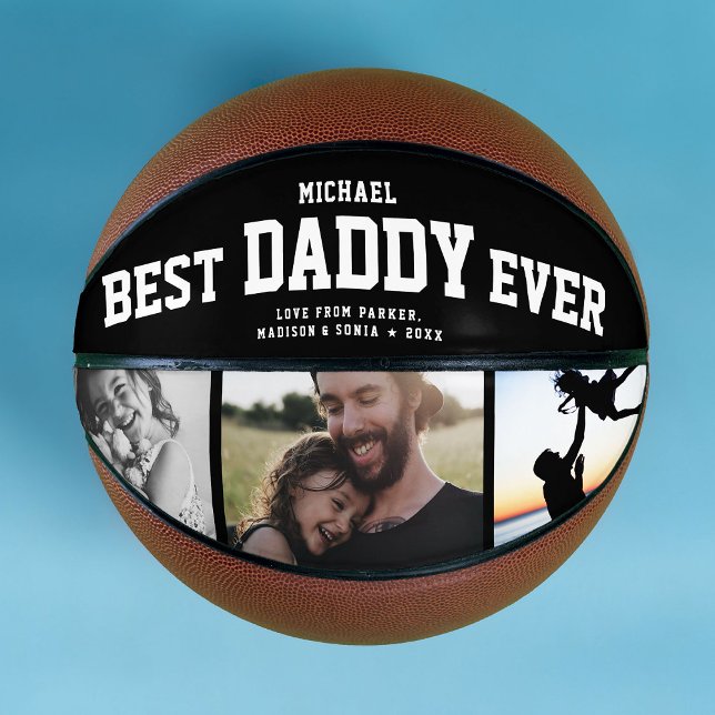 BEST DADDY JEMALS Cool Trendy Einzigartiges FotoCo Basketball (Von Creator hochgeladen)