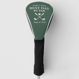 Best Day By Par Modern Personalized Wedding Golf Headcover