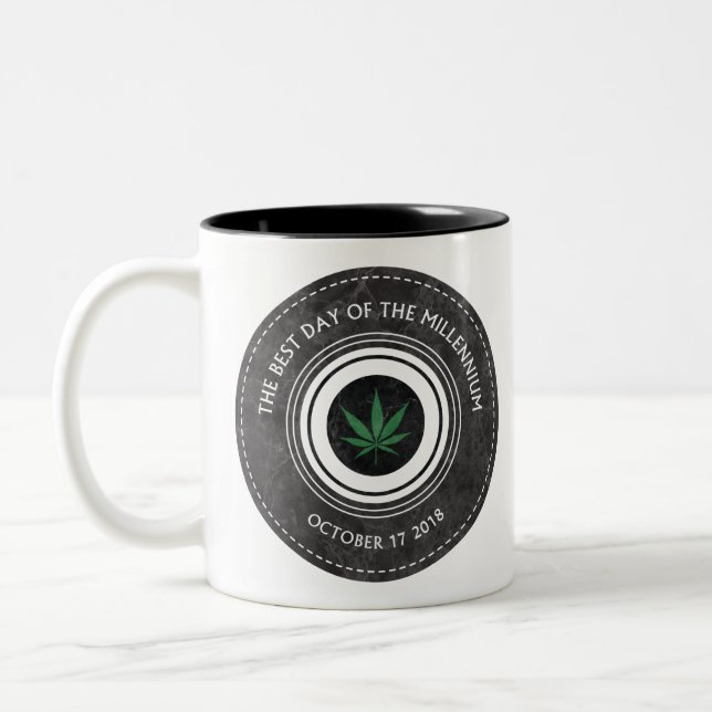 Best day of the Millennium Zweifarbige Tasse (Links)
