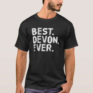 BEST DEVON EVER Funny Personalisiert Name Joke Gif T-Shirt